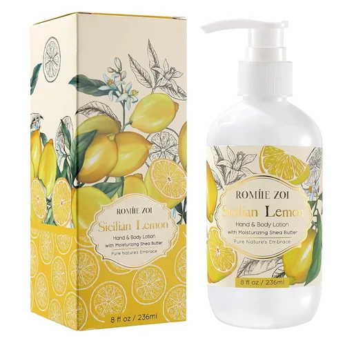 Vista 29 de ROMIIE ZOI Loción diaria para manos y cuerpo con manteca de karité hidratante - Jardín de primavera con aroma a felicidad botánica - 236 ML / 8 FL OZ