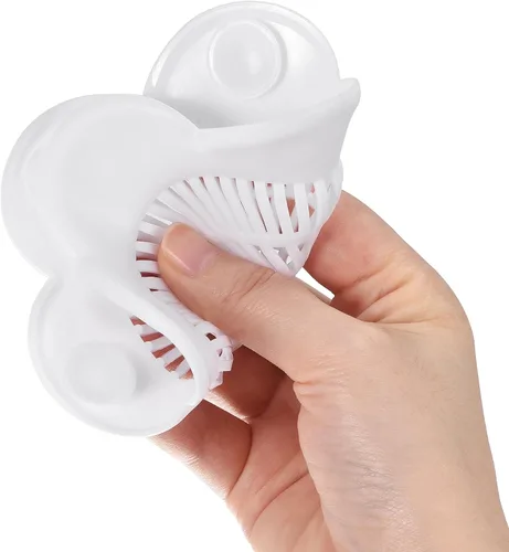 Vista 5 de uxcell Colador para fregadero de cocina, tapón de eliminación de fregadero de silicona, colador de pelo flexible, color blanco, 2