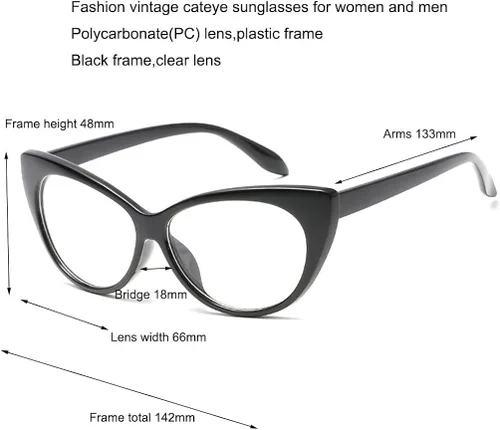 Vista 4 de Armear - Gafas de sol ovaladas retro cateye para mujer
