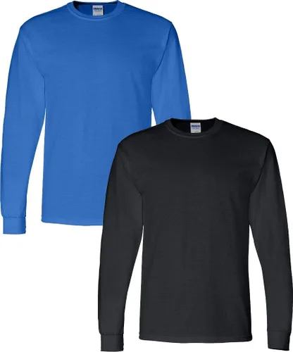 Vista 34 de Gildan - Camiseta DryBlend de manga larga para adulto, estilo G8400, paquete de 2