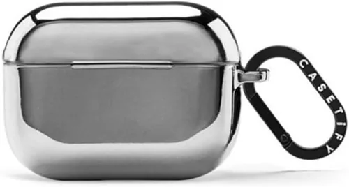 Vista 6 de CASETiFY Bounce - Funda para AirPods Pro 3, color carbón mate