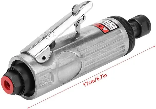 Vista 2 de WALFRONT Amoladora angular neumática de 1/4, amoladora de ángulo recto, kit de amoladora de troqueles neumáticos, máquina de grabado 18000‑20000rpm