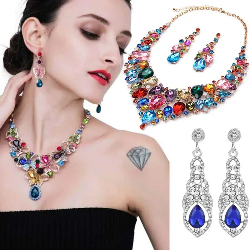 Vista 8 de Jyukan DIY lágrima de cristal AB resina diamantes de imitación Pointback cristal facetado fabricación de joyería artesanal (50 unidades)