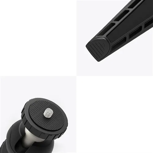 Vista 3 de HIHELO Trípode para proyector de proyector, soporte de escritorio triangular vertical PTZ, estante de proyector micro universal, soporte de DJ negro