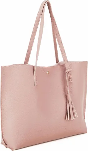 Vista 2 de Nodykka - Bolso con asas para hombro para mujer, de cuero sintético, con borla