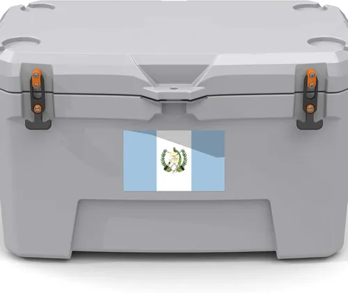 Vista 5 de Paquete de 2 calcomanías de bandera de Guatemala 5 x 3 pulgadas Vinilo de alta calidad PD438