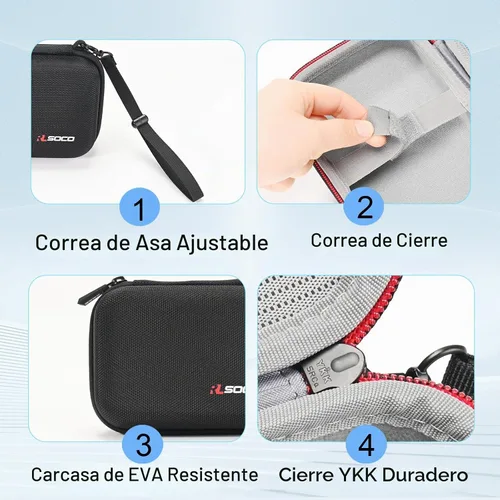 Vista 4 de RLSOCO Funda de transporte para cámara instantánea Fujifilm Instax Mini EVO, soporta Instax Mini Evo, hojas de película instantánea, cable de carga