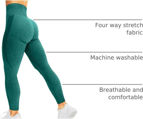 Vista 119 de HIGORUN - Leggings sin costuras para mujer, moldeadores, con diseño gráfico de sonrisas, de cintura alta, para el gimnasio, yoga o hacer ejercicio