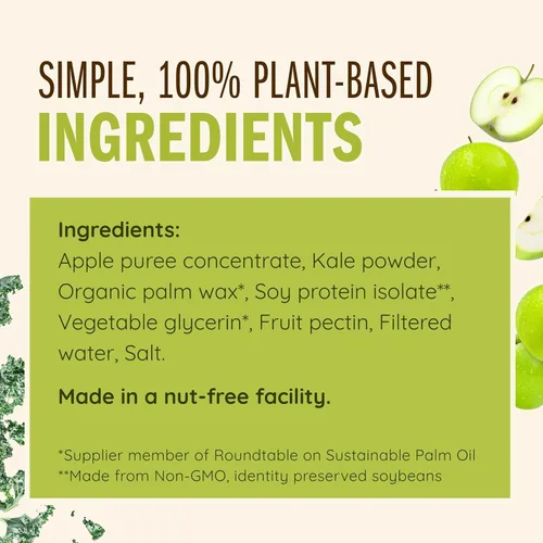 Vista 3 de Apple Kale Sandwich Wraps (Two-Pack) – Gluten-Free, Low-Calorie Wraps Made with Real Fruits & Vegetables – Plant-Based, Non-GMO, Vegan