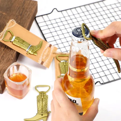 Vista 4 de Youyole Paquete de 24 abrebotellas para botas vaqueras con tarjetas
