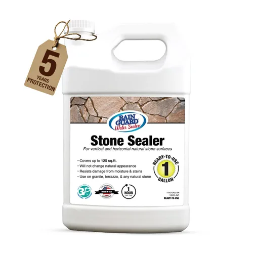 Rainguard Sellador de agua, sellador de piedra, protección penetrante contra daños por humedad y manchas, para todas las superficies de piedra,