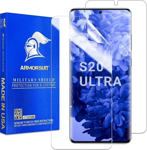 Vista 7 de ArmorSuit MilitaryShield - Protector de pantalla diseñado para Samsung Galaxy S20 / S20 5G (6.2 pulgadas) (compatible con fundas) compatible