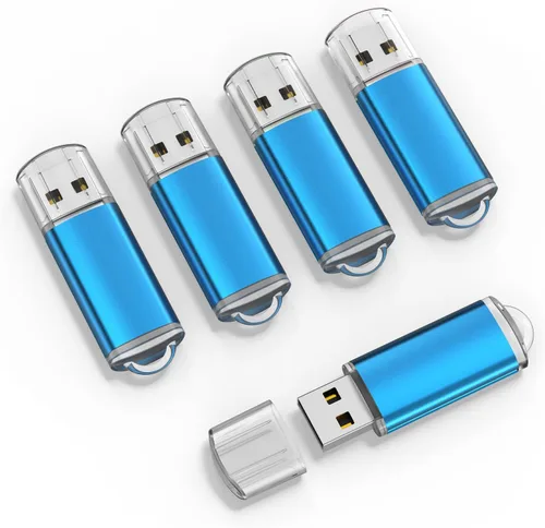 Vista 10 de RAOYI 10 unidades de 1 GB USB Flash Drive 1G Pen Drive USB 2.0 Memory Stick Thumb Drive Negro