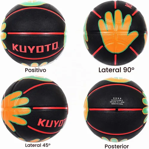 Vista 7 de KUYOTQ Size 5/6 Basketball 27.5"/28.5" for Kids Youth Womens with Visual Hand Print Guide, for Shooting Practice, Correct Shooting Form and Improve