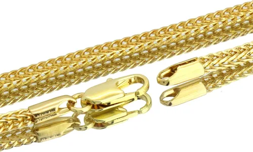Vista 4 de L2JK Collar de cadena Franco chapado en oro blanco de 14 quilates Hip Hop Rapper exquisito Tentacion R.I.P, Latón, Circonia cúbica