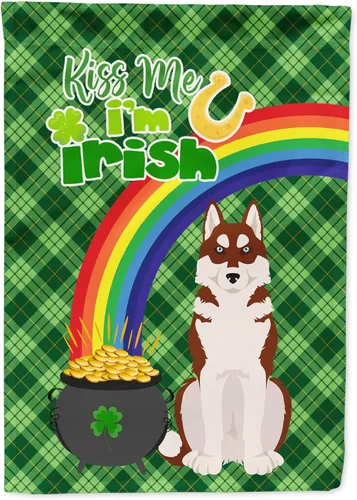 Vista 152 de Caroline's Treasures WDK4731GF - Bandera decorativa para jardín del día de San Patricio, color negro y tostado, Airedale Terrier, para jardín