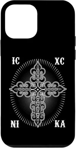 Vista 16 de IC XC Nika Cross Christogram Orthodox Christian Case for iPhone 17