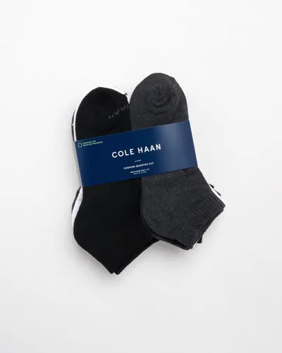 Vista 2 de Cole Haan Calcetines deportivos para hombre Calcetines de tobillo de corte cuarto, 6