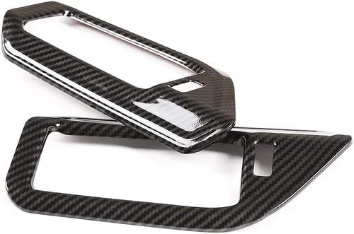 Vista 5 de YIWANG - Marco de ventilación de plástico ABS para interior de coche, 2 unidades, para BMW X5 G05 2019 2020