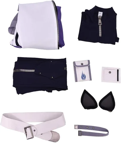 Vista 5 de miccostumes Volume 7 Blake Belladonna - Disfraz de cosplay con cinturón y orejas de gato