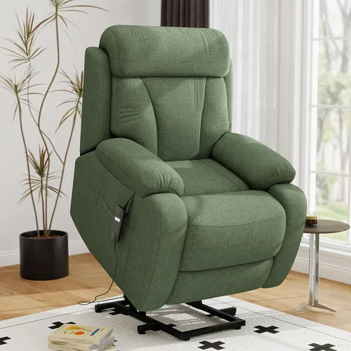 Vista 12 de cinkehome Silla reclinable eléctrica para ancianos, reclinable eléctrico Gris oscuro-pequeño