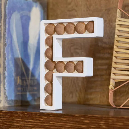 Vista 11 de COLLECTIVE HOME - Letras de madera para decoración de pared, decoración de mesa independiente, letreros decorativos con monograma, decoración