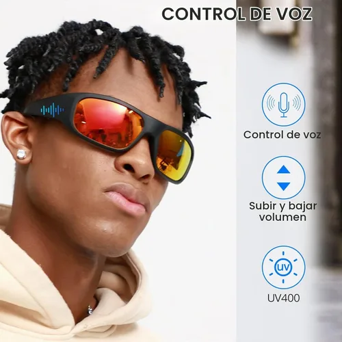 Vista 3 de OHO Sport - Gafas inteligentes de oreja abierta, gafas de sol Bluetooth