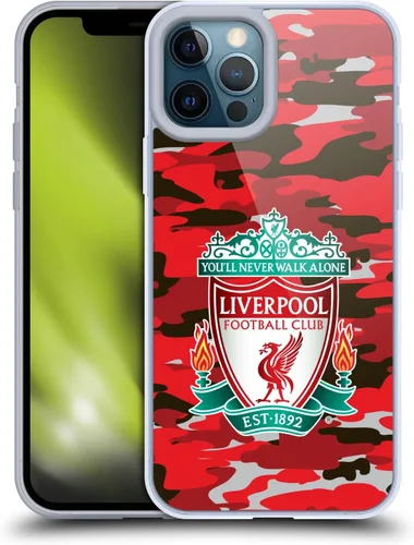 Vista 152 de Head Case Designs Funda de gel con licencia oficial del Liverpool Football Club Away Colourways Crest Camou [protección de grado militar] compatible