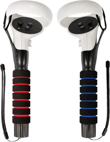 Vista 6 de VR BeatSaber HandlesThe Next Generation Dual Grip Extension Handle Compatible with Oculus QuestQuest 2 or Rift S Controllers to Play BeatSaber
