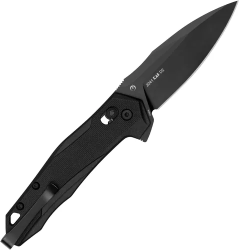 Vista 4 de Kershaw - Cuchillo de bolsillo plegable para monitor, hoja con acero D2, mecanismo de bloqueo DuraLock, Pocketclip