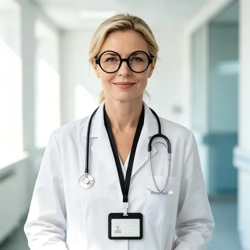 Vista 6 de 3 piezas de accesorios médicos estetoscopio gafas titular de la tarjeta