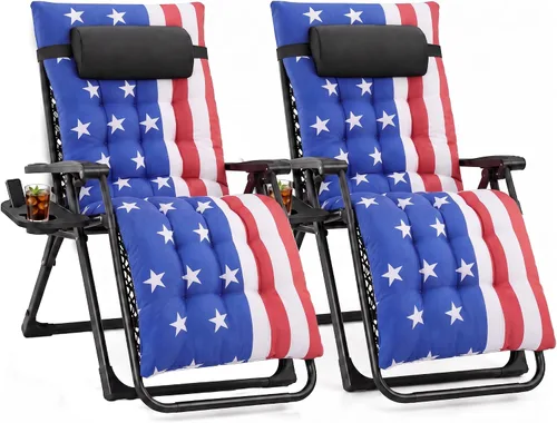 Vista 20 de NEWBULIG Silla de gravedad cero, reclinable plegable para patio con Oscuro
