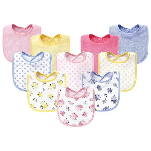 Vista 14 de Luvable Friends Baberos unisex de algodón para bebé, azul, talla única