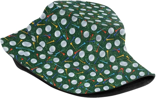 Vista 2 de Sombrero divertido de golf para mujer, hombre y mujer, con diseño de pescador