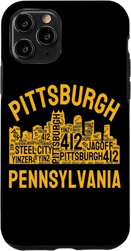 Vista 29 de Carcasa para iPhone 16 Pittsburgh Pennsylvania Steel City Skyline 412 Yinz Home