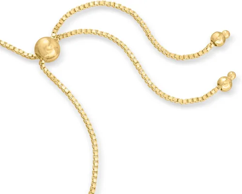 Vista 3 de Pulsera Bolo Canaria de Oro Amarillo de 10 kt, Oro, Sin gemas.