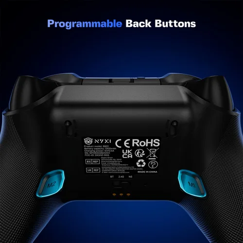 Vista 5 de NYXI NP08 PC Gaming Controller, Adjustment Lever TMR Joystick, Interchangeable ABYX Buttons, 2-in-1Hall Triggers, 1200mAh with Charging Dock for