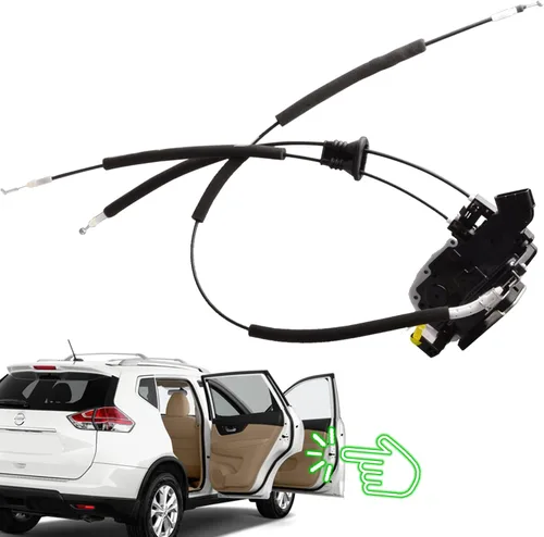 Vista 8 de Actuador de cerradura de puerta delantera izquierda compatible para Nissan Rogue 2008-15 Rogue Select 2014-15 Conjunto de pestillo de puerta