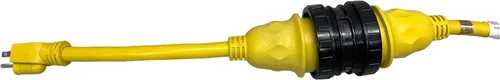 Vista 7 de Amp Up Marine & RV Cables 125 V 30 Amp hembra x 15 Amp macho Marine Shore Cable de alimentación Pigtail Boat Adapter - 21103