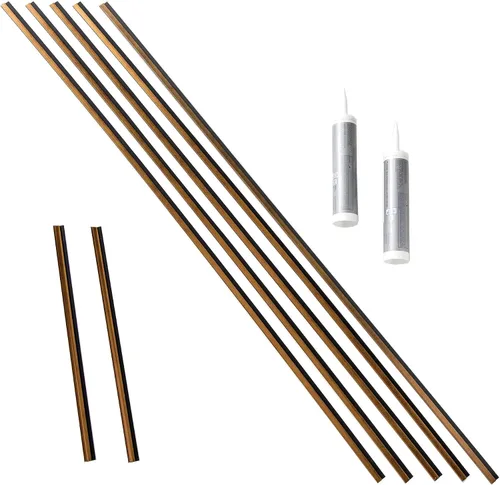Vista 7 de FASÄDE Kit decorativo para salpicaduras de vinilo de estilo tradicional y patrón 4 de 15 pies cuadrados en bronce de las Bermudas