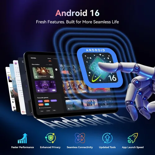 Vista 3 de 13.4 pulgadas Las mejores tabletas Android 15 de 2025 con teclado y lápiz, pantalla grande de 13+ pulgadas Tablet PC 2 en 1 con estuche, lápiz
