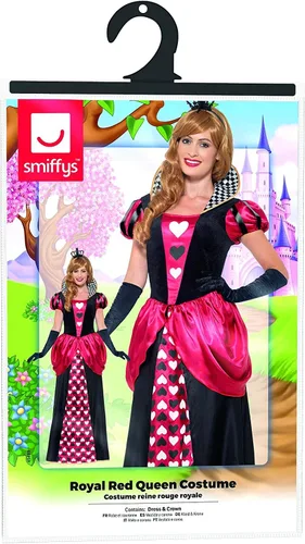 Vista 8 de Smiffys Disfraz de reina roja real para hombre, Rojo