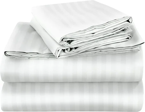 Vista 16 de ROYALE LINENS Juego de sábanas de 3 piezas para cama individual - Ropa de cama de microfibra cepillada suave de 1800 hilos - 1 sábana bajera