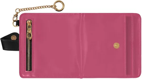 Vista 2 de Sinestour Azalea print Small Wallet for Women RFID Blocking Leather Bifold Small Purse with Zipper Coin Pocket ID Window Card Holder, Compact Credit