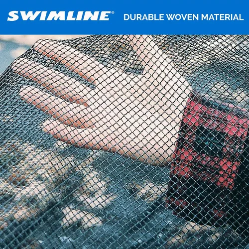 Vista 4 de SWIMLINE HYDROTOOLS - Red de hojas de invierno resistente para piscinas sobre el suelo, para piscinas redondas de 21 pies, tamaño de red de 24 pies