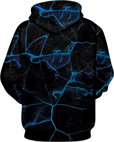 Vista 2 de Sudadera con capucha de Halloween para hombre, con cordón, con gráfico 3D, S-6XL