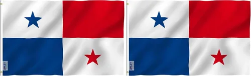 Vista 8 de ANLEY Fly Breeze - Bandera de Panamá de 3 x 5 pies, color vivo y a prueba de decoloración, cabecera de lona y doble costura, banderas nacionales