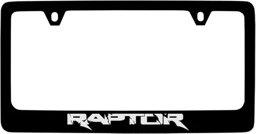 Vista 15 de Marco de Placa de Licencia de Metal Negro Ford Raptor