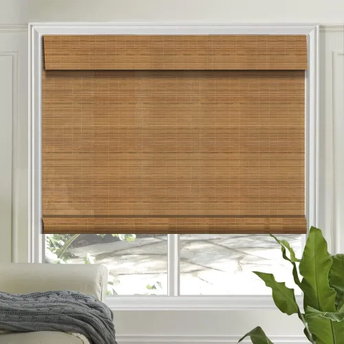 Vista 21 de LETAU - Cortinas de madera para ventanas con cenefa, filtran la luz