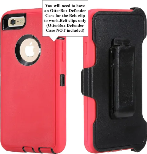 Vista 3 de Paquete de 2 fundas de repuesto con clip para cinturón compatibles con OtterBox Defender Series para Apple iPhone XR